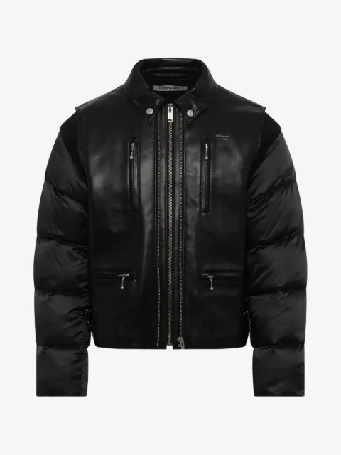 Undercover quilted-sleeve panelled jacket