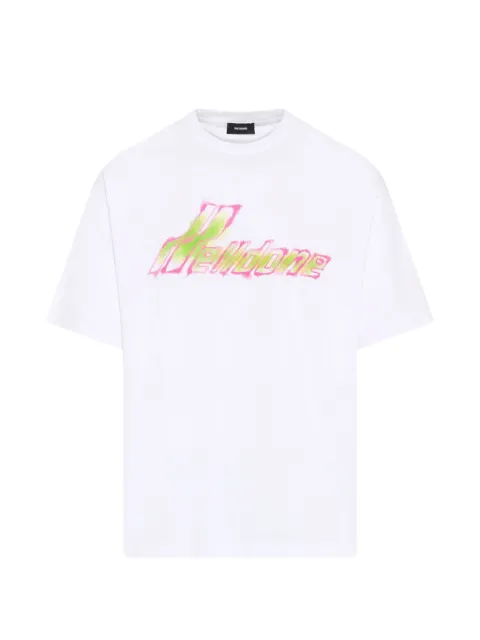 We11done T-Shirt mit Aquarell-Print