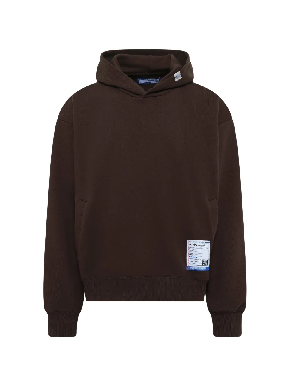 Maison MIHARA YASUHIRO Instrumental logo-patch hoodie - Braun
