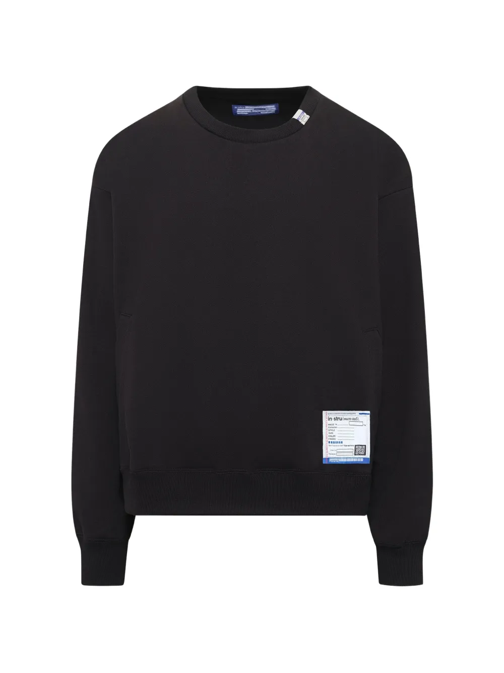 Maison MIHARA YASUHIRO Instrumental logo-patch sweater - Schwarz