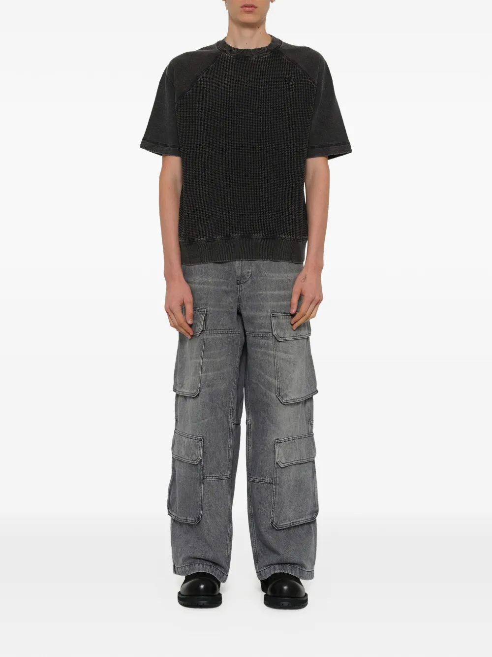Diesel S-Wafy-Rag T-shirt Grijs