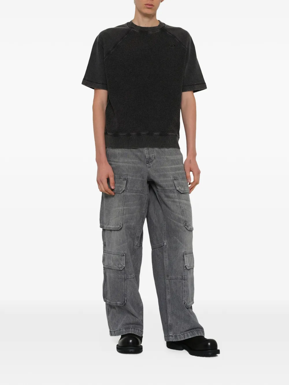 Diesel S-Wafy-Rag T-shirt Grijs