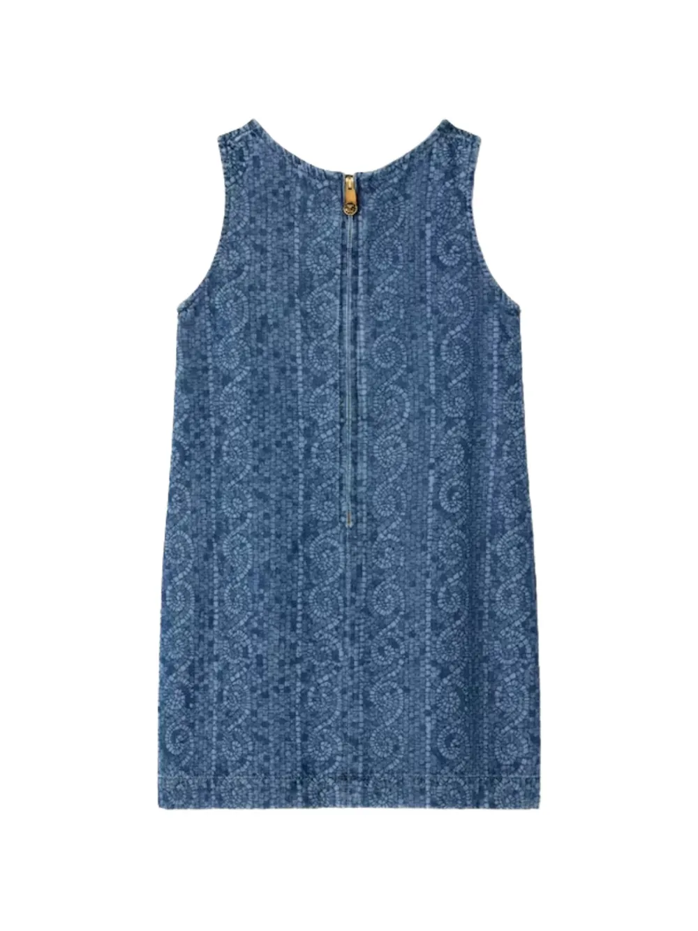 Versace Kids Jurk met mozaiekprint Blauw