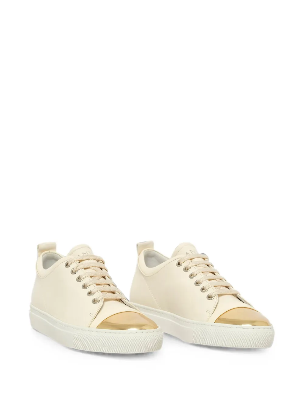 Lanvin cap-toe sneakers Beige