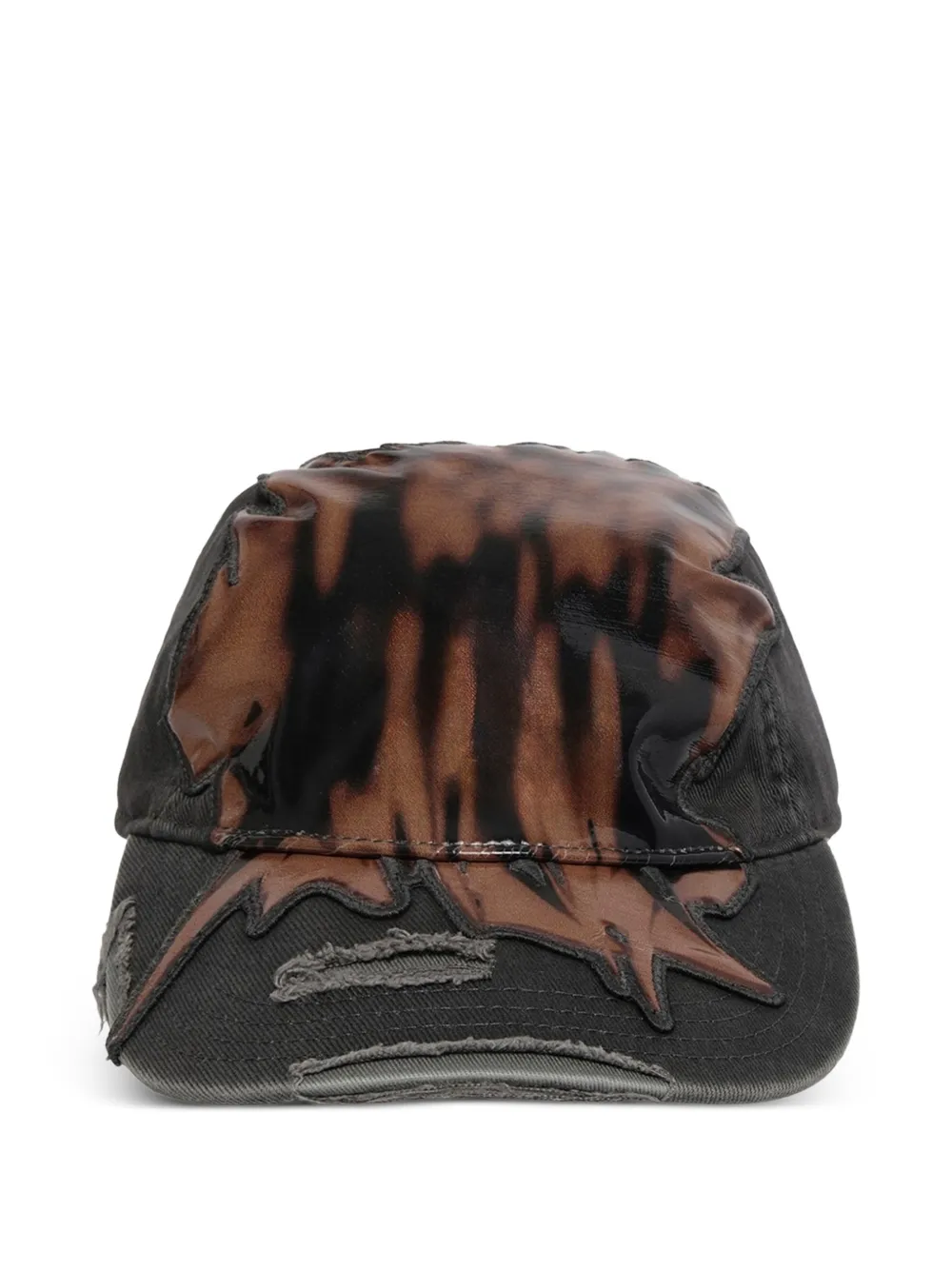 Diesel distressed C-KER cap - Nero