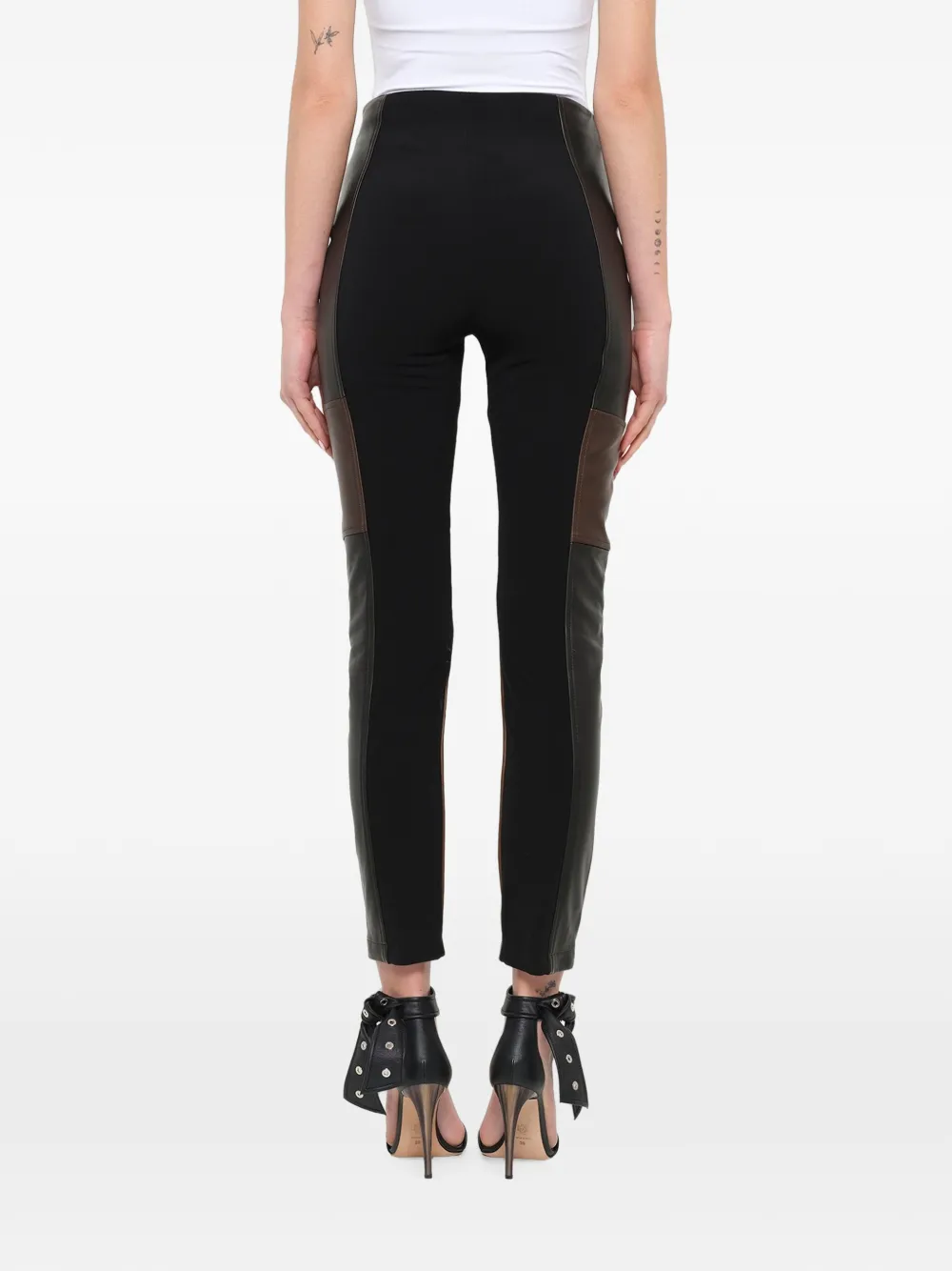Neil Barrett Leren broek Zwart