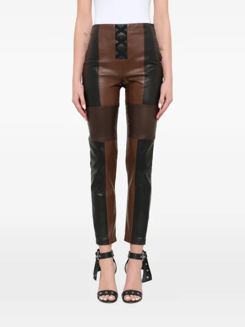 Neil Barrett patchwork leather trousers