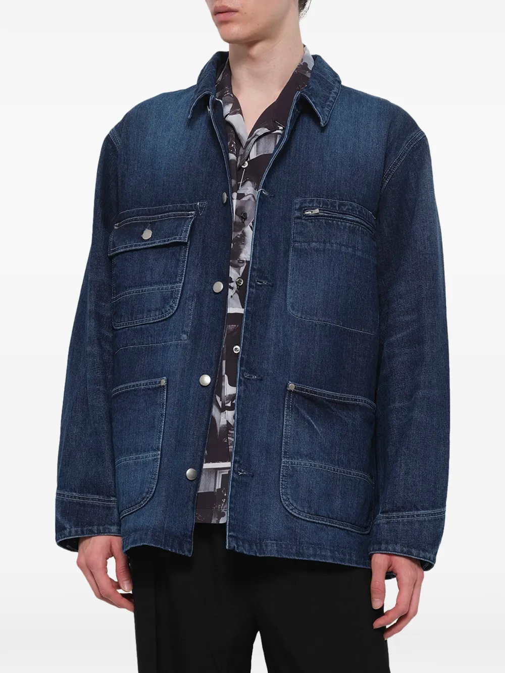 Vowels Denim jack Blauw