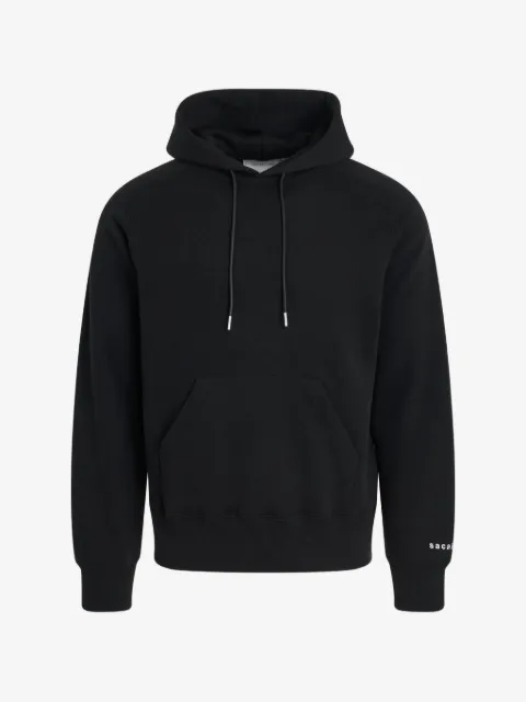 sacai Simple text-print hoodie