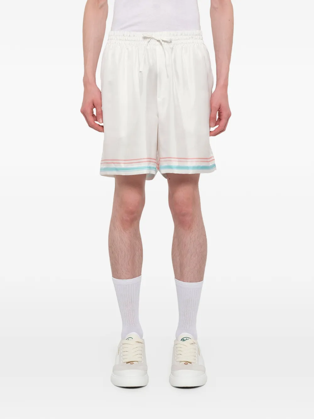 Casablanca Dance Joy zijden shorts Wit