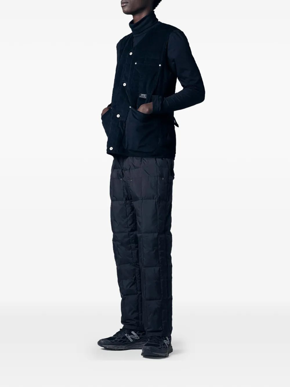Taion Work bodywarmer met V-hals Zwart