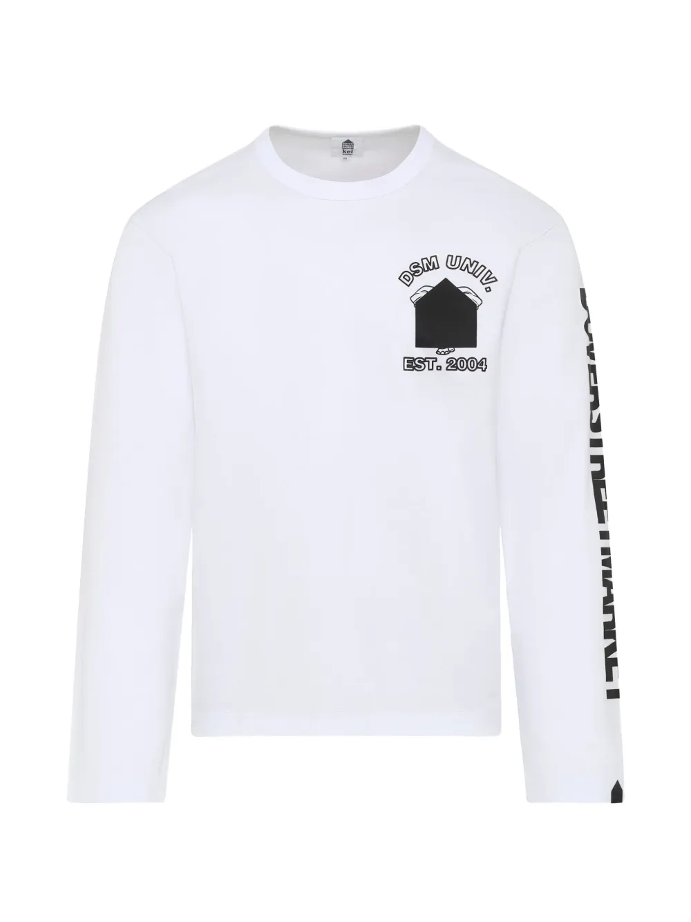 Dover Street Market logo-print long-sleeve T-shirt - Weiß