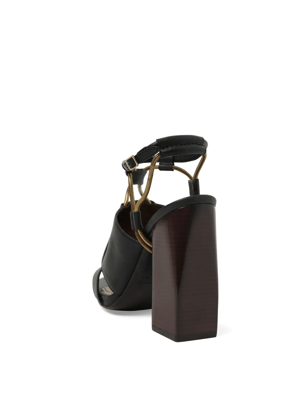 Lanvin multi-strap block-heel sandals Zwart