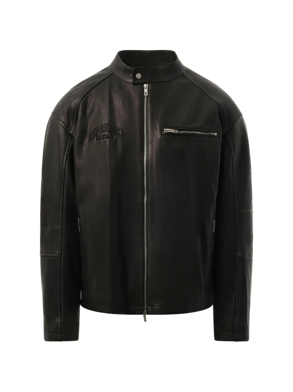 Represent belstaff Cafe Racer embroidered biker jacket - Nero