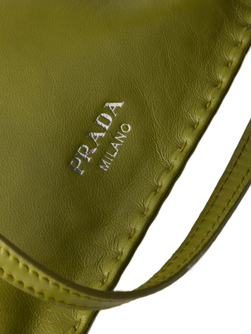 Prada Nappa leren smartphone hoesje Groen