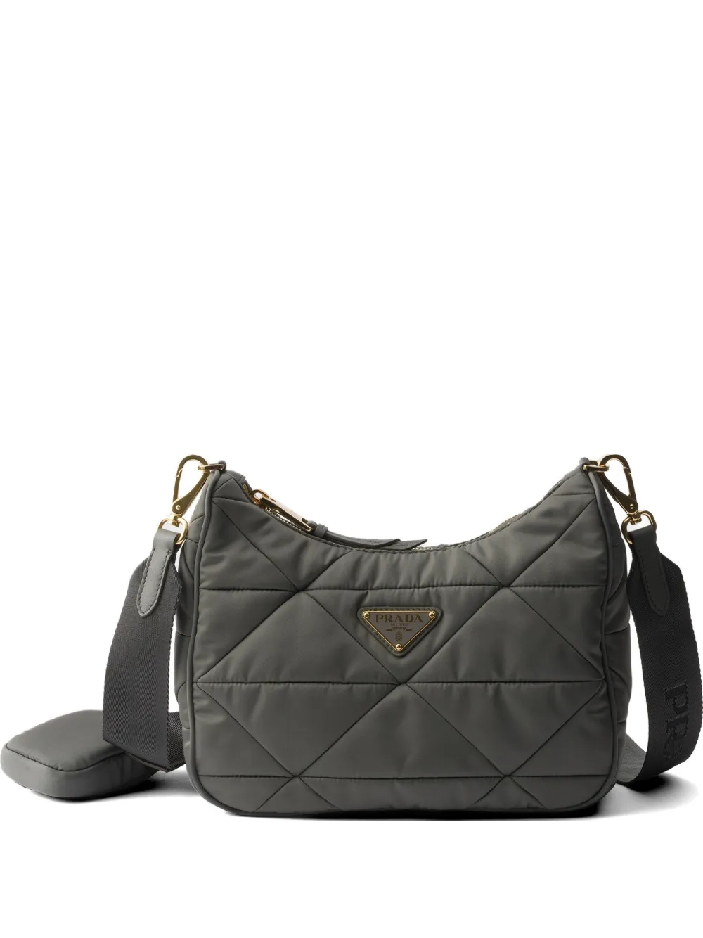 Prada padded Re-Nylon shoulder bag - Grigio