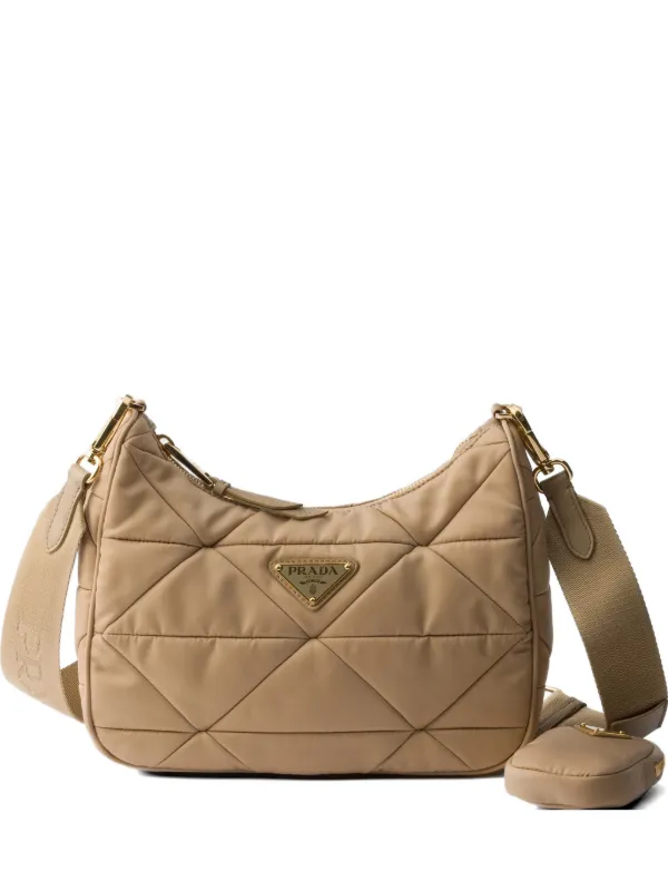 Prada パデッド リナイロン ショルダーバッグ | ニュートラル