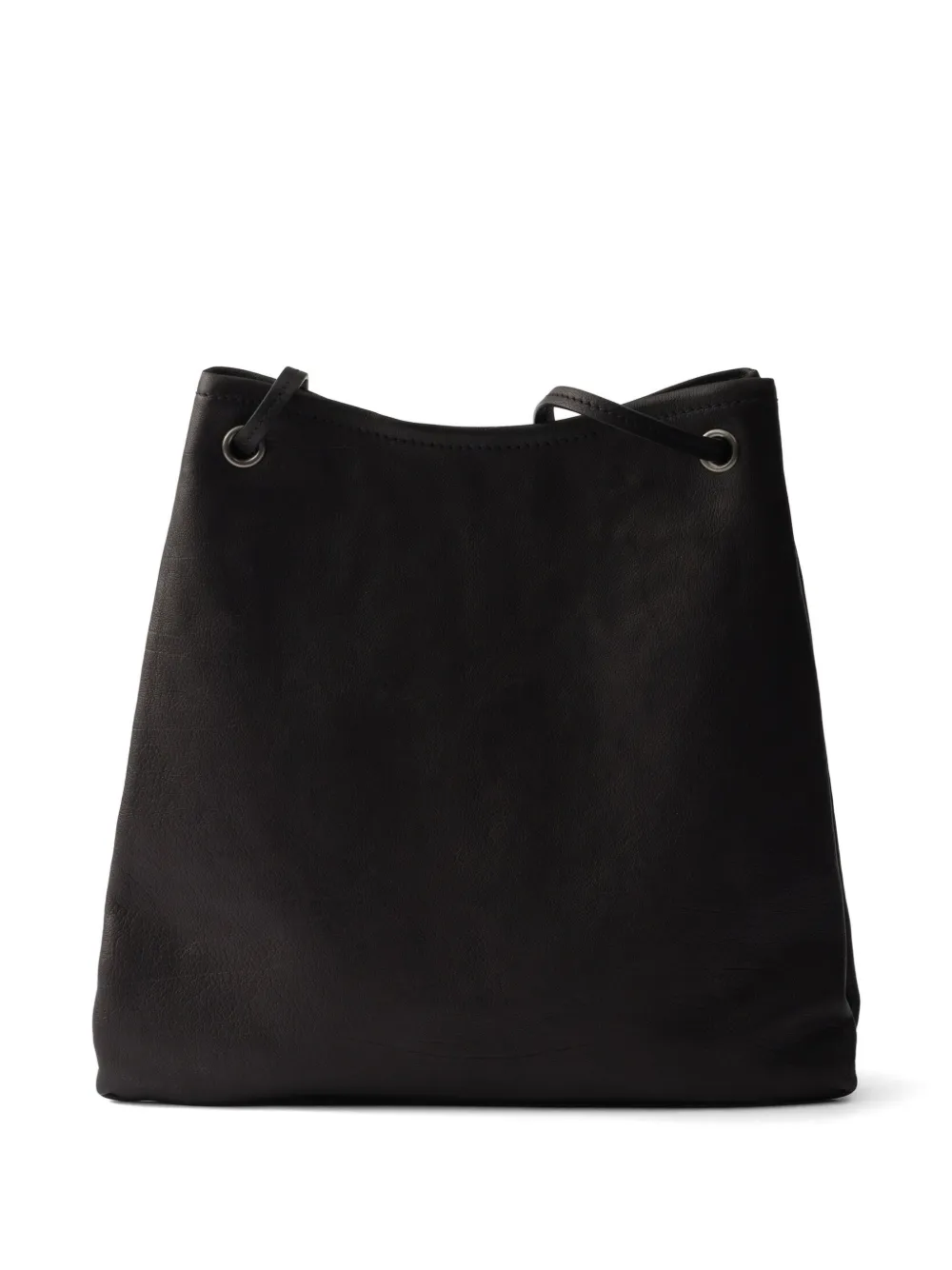 Prada Route grote leren tas Zwart