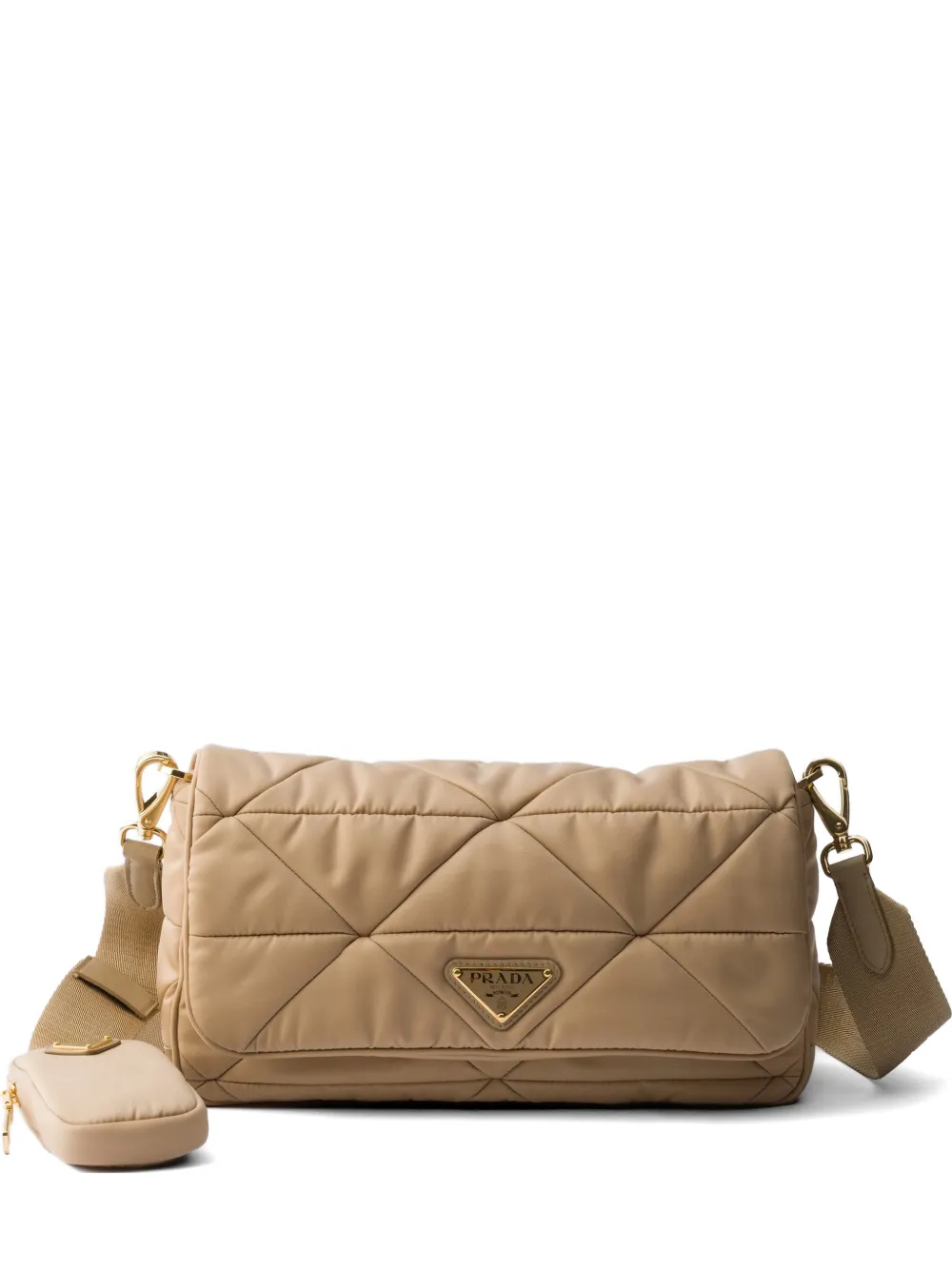 Prada padded Re-Nylon shoulder bag - Toni neutri
