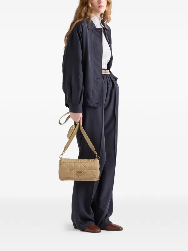 プラダ　パデッドナイロン　ショルダーバッグ　正規品 Prada パデッド リナイロン ショルダーバッグ | ニュートラル