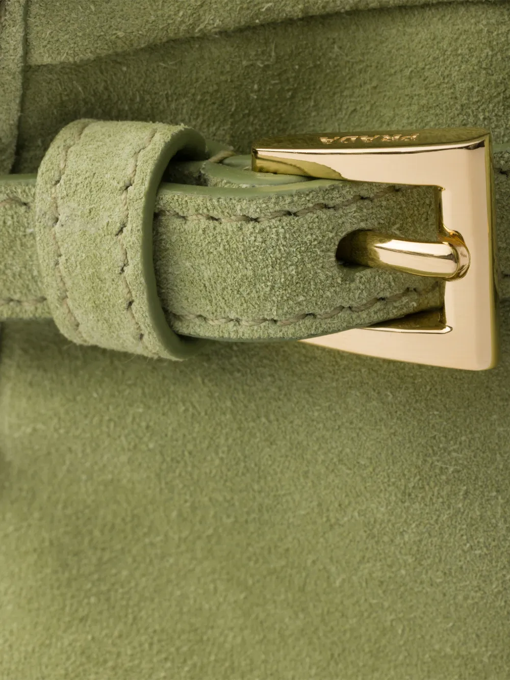 Prada Bonnie suède mini-handtas Groen