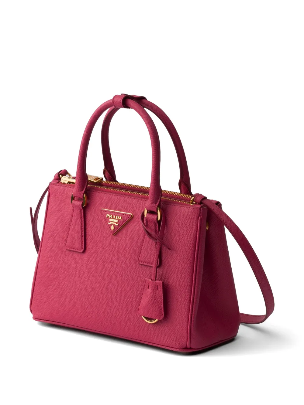 Prada Kleine Galleria Saffiano leren tas Roze