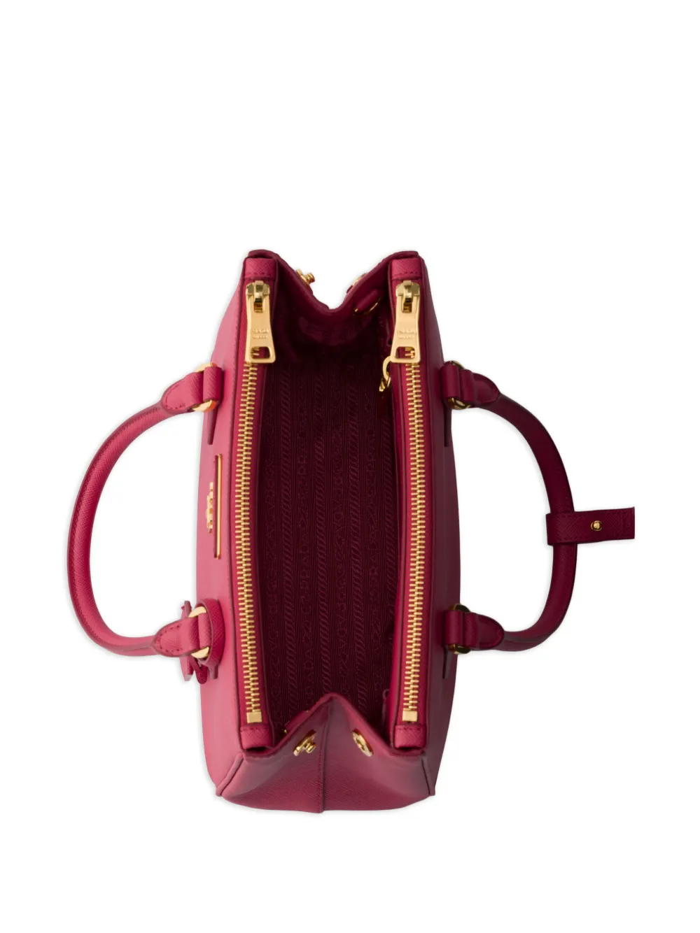 Prada Kleine Galleria Saffiano leren tas Roze