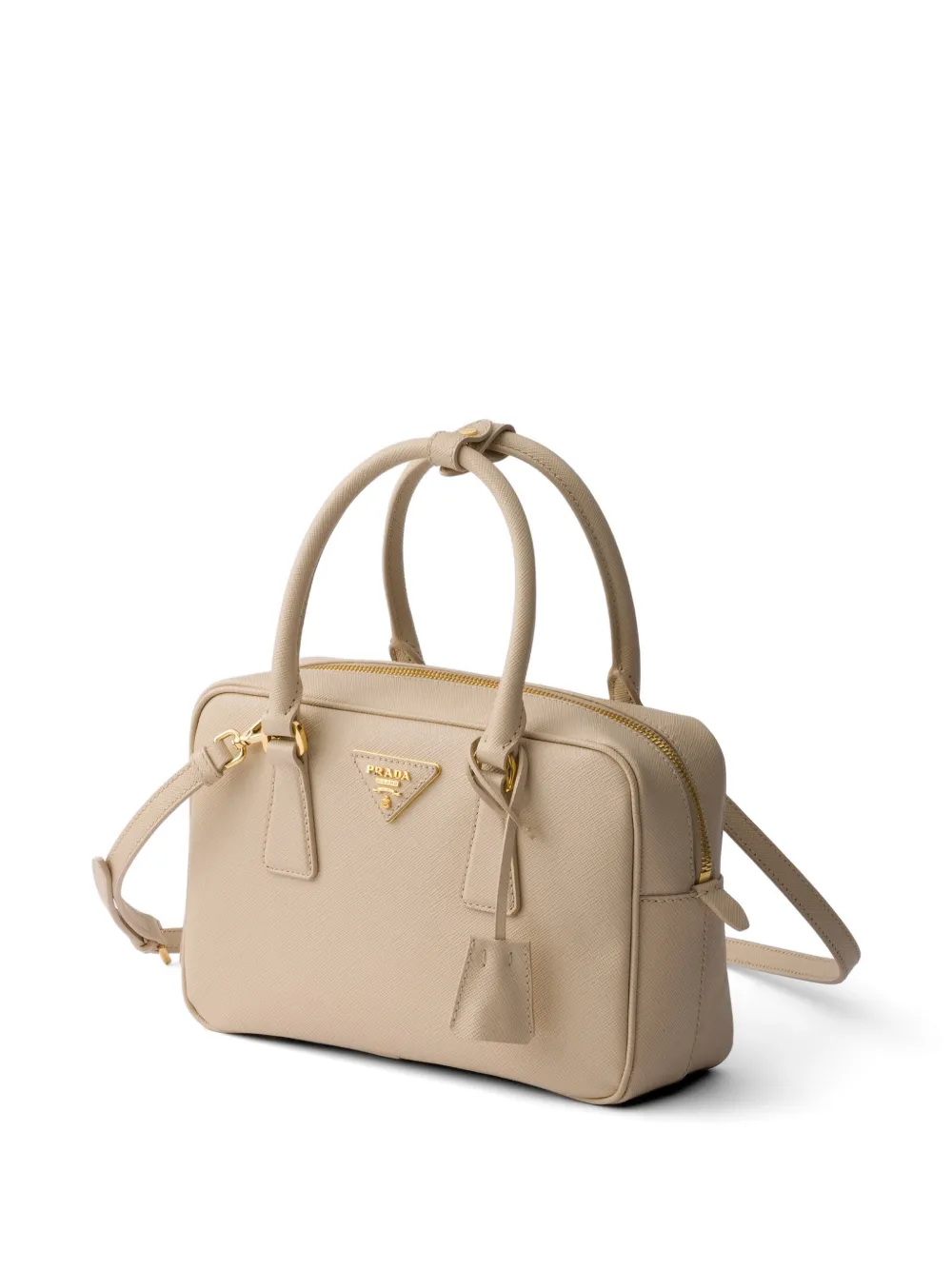 Prada Kleine Saffiano leren handtas Beige