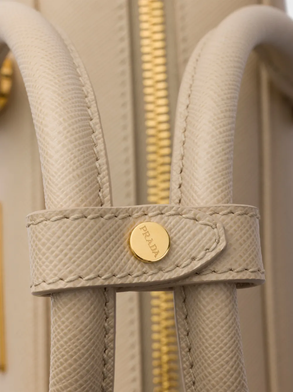 Prada Kleine Saffiano leren handtas Beige