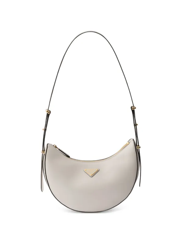 Prada アーケ レザーショルダーバッグ S | ホワイト | FARFETCH JP