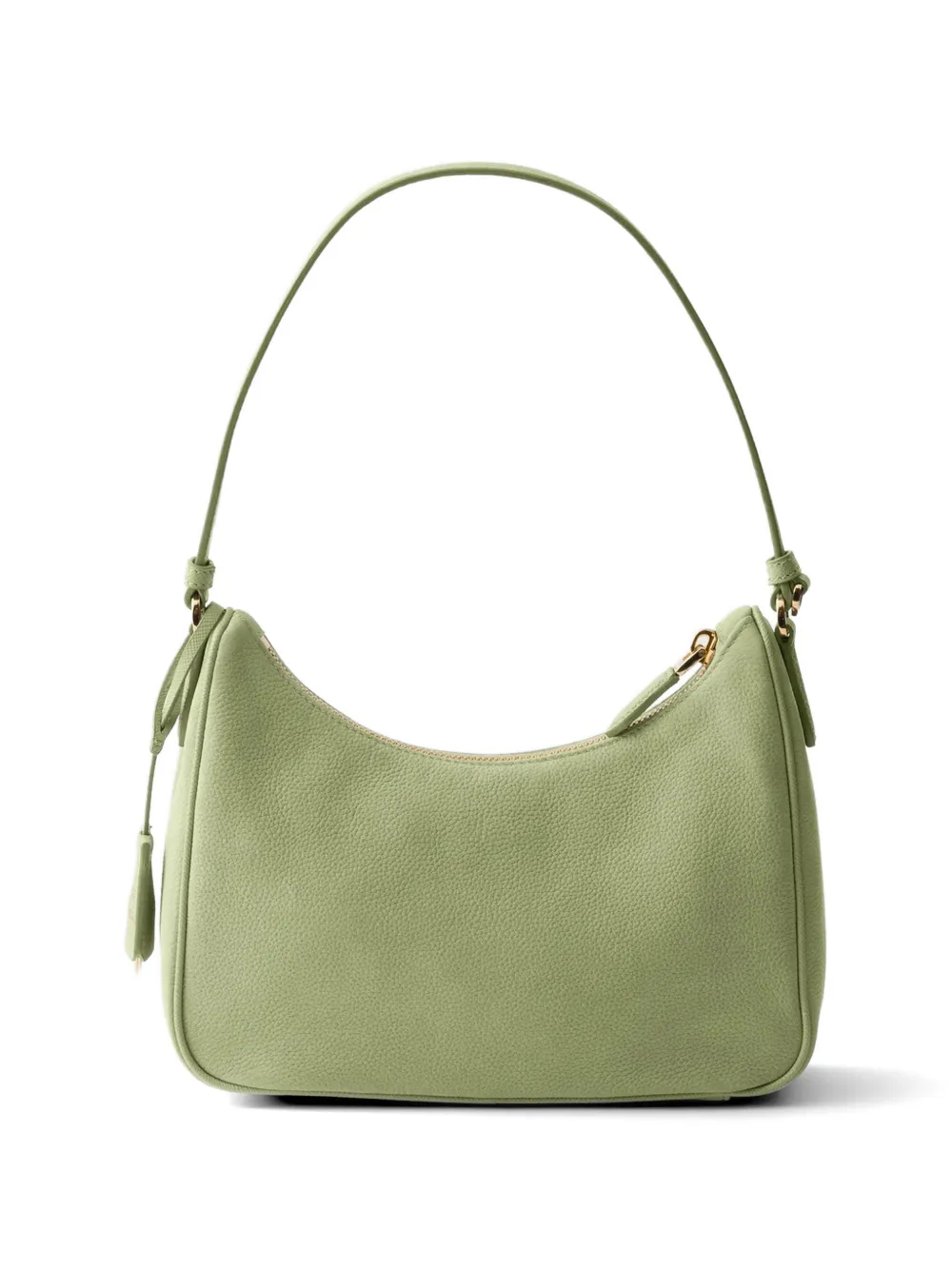 Prada Re-Edition 2005 mini-tas van nubuck en saffiano leer Groen