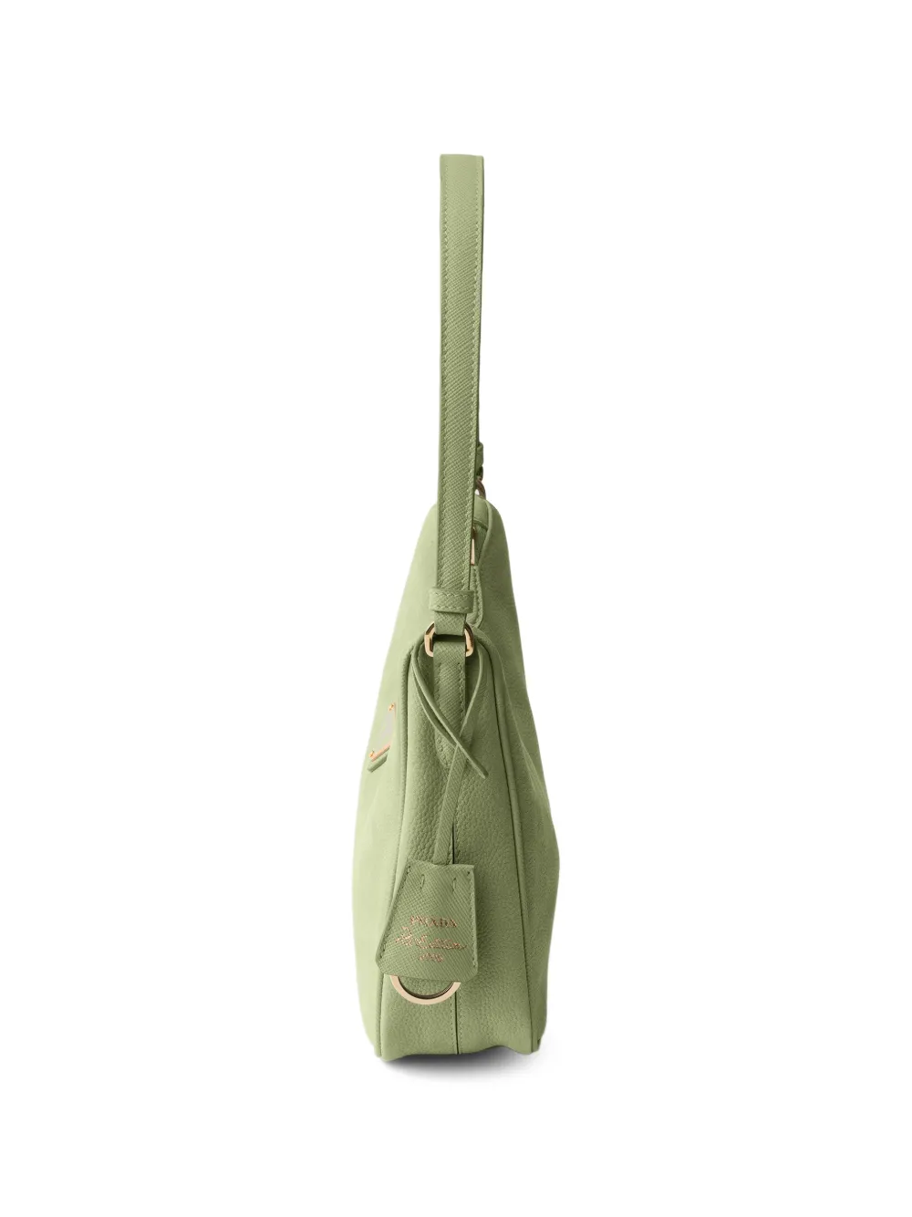 Prada Re-Edition 2005 mini-tas van nubuck en saffiano leer Groen