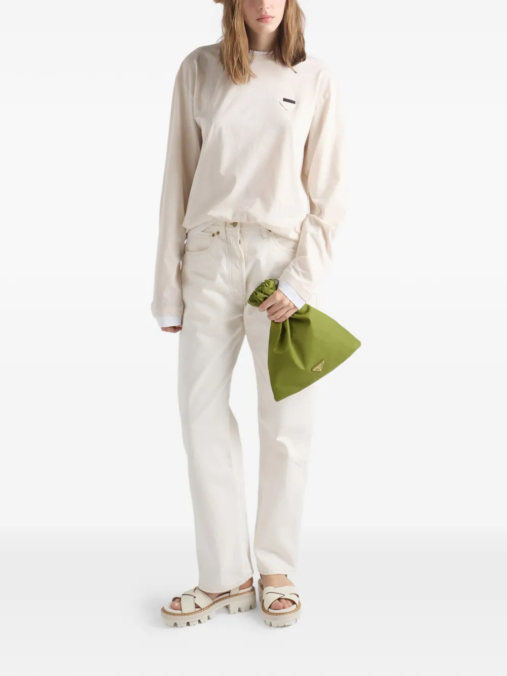  Prada Cartera Wish Re-nylon - Verde 