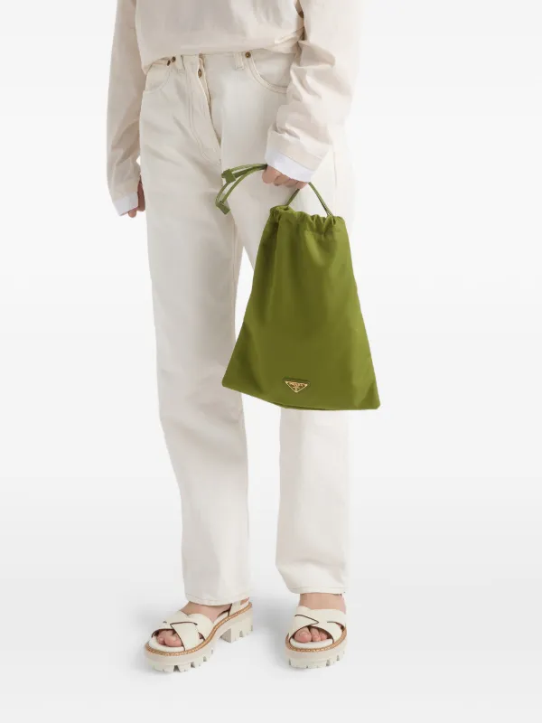 Prada ウィッシュ リナイロン ポーチ | グリーン | FARFETCH JP