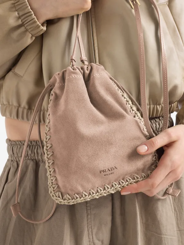 PRADAスマホケース　ベージュ Prada Suede Smartphone Case | Neutrals | FARFETCH