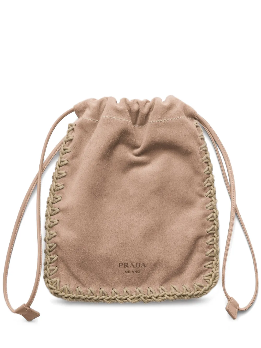 Prada Smartphone-Hülle aus Wildleder - Nude