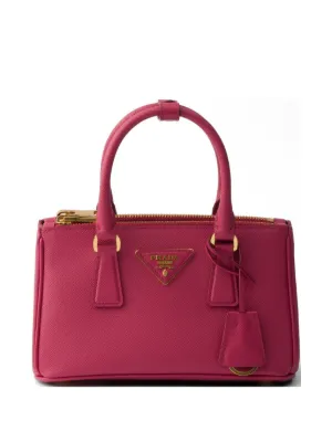Prada Small Galleria Leather Tote Bag | Red | FARFETCH