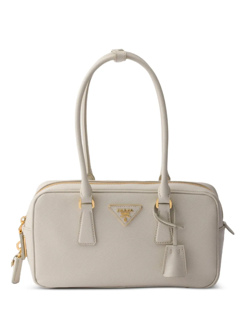 Prada small Saffiano-leather top-handle bag - Nude