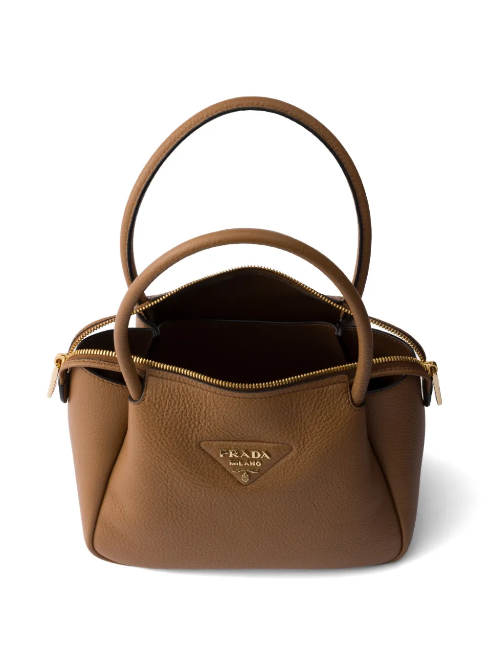 Prada Liaison kleine leren handtas Bruin