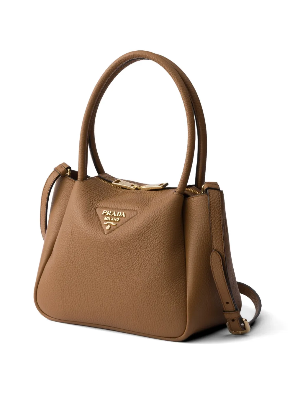 Prada Liaison kleine leren handtas Bruin