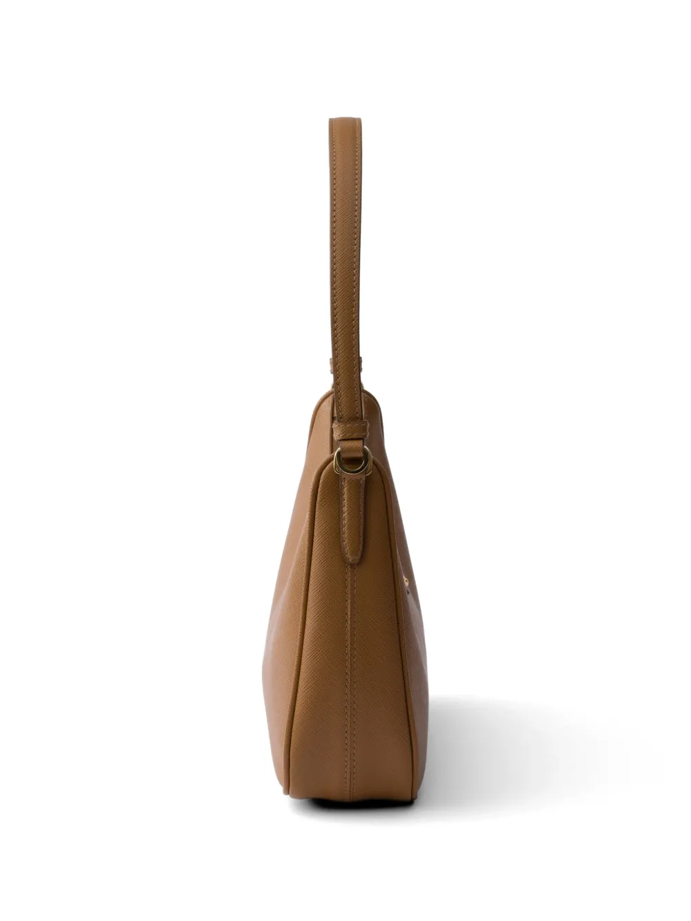 Prada Re-Edition 2005 schoudertas van saffiano leer Bruin