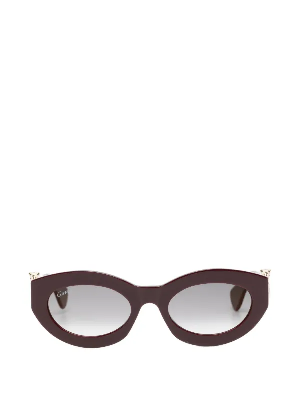 Cartier Eyewear Panthère De Cartier Sunglasses in Red