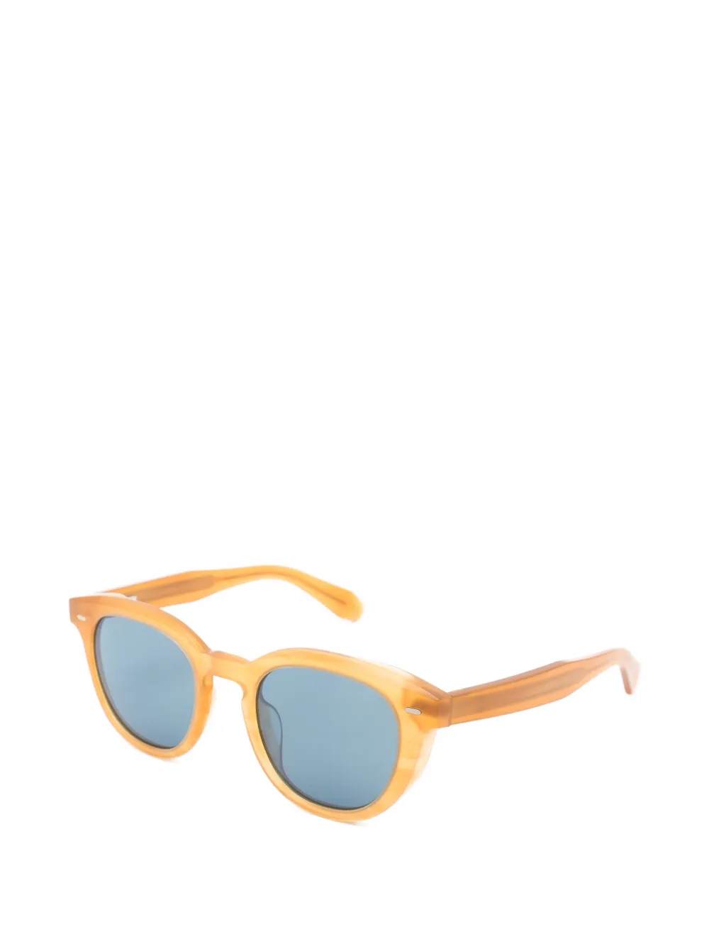 Oliver Peoples Zonnebril met rond montuur Bruin