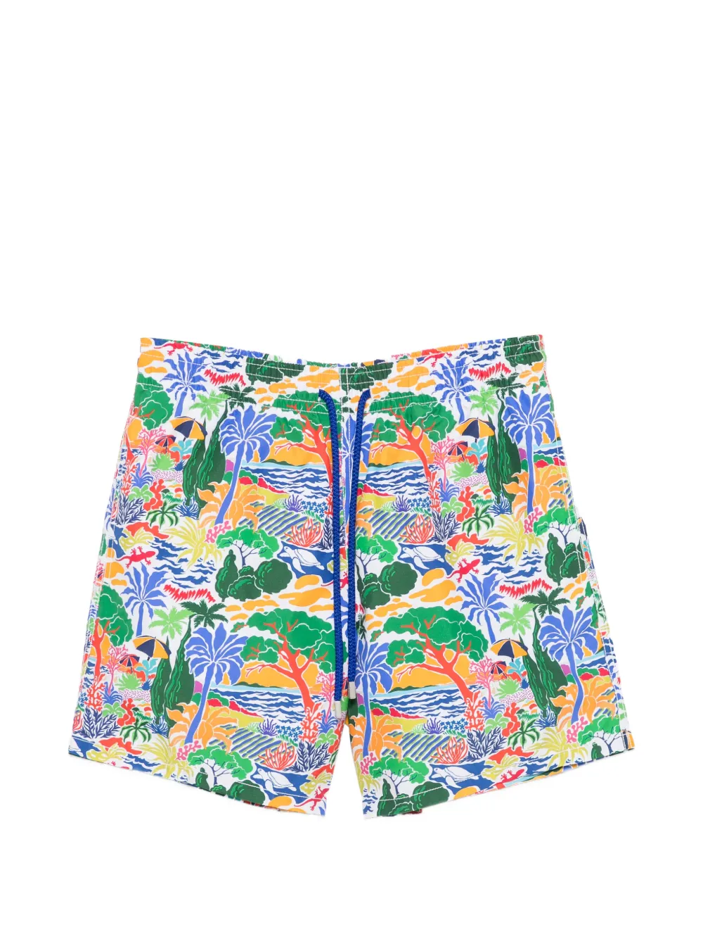Vilebrequin Moorea Seaside Life swim shorts - Bianco