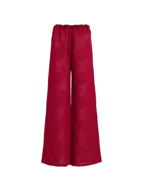 Triya Calça Michele de jacquard paisley