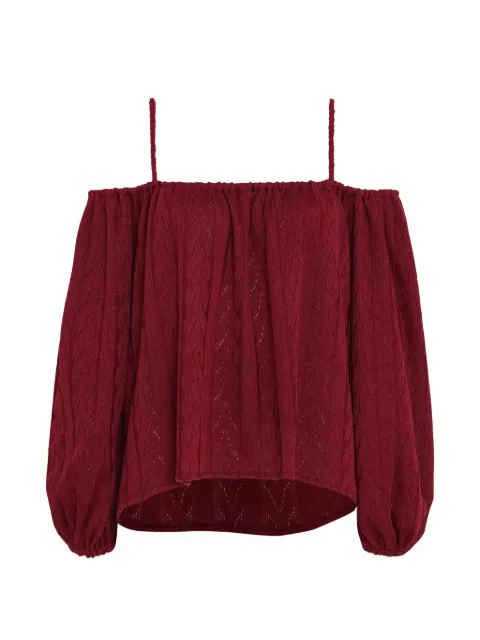 Triya Blusa Victoria de tricô ombro a ombro