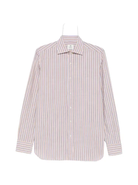 Borrelli Rio striped long-sleeve shirt