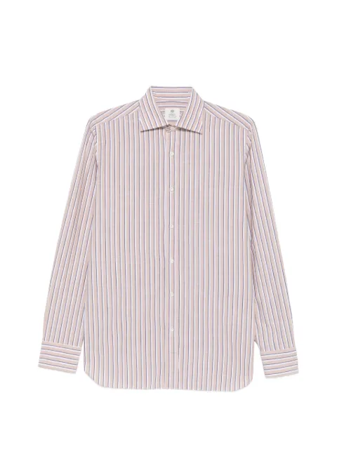 Borrelli Rio striped long-sleeve shirt