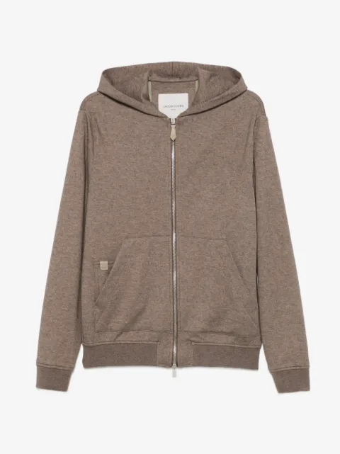 Jacob Cohën sudadera con capucha y cremallera