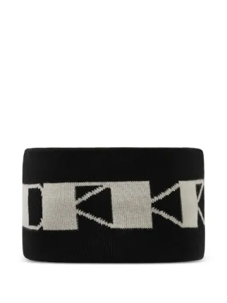Rick Owens DRKSHDW logo-knit Headband | Black | FARFETCH MY